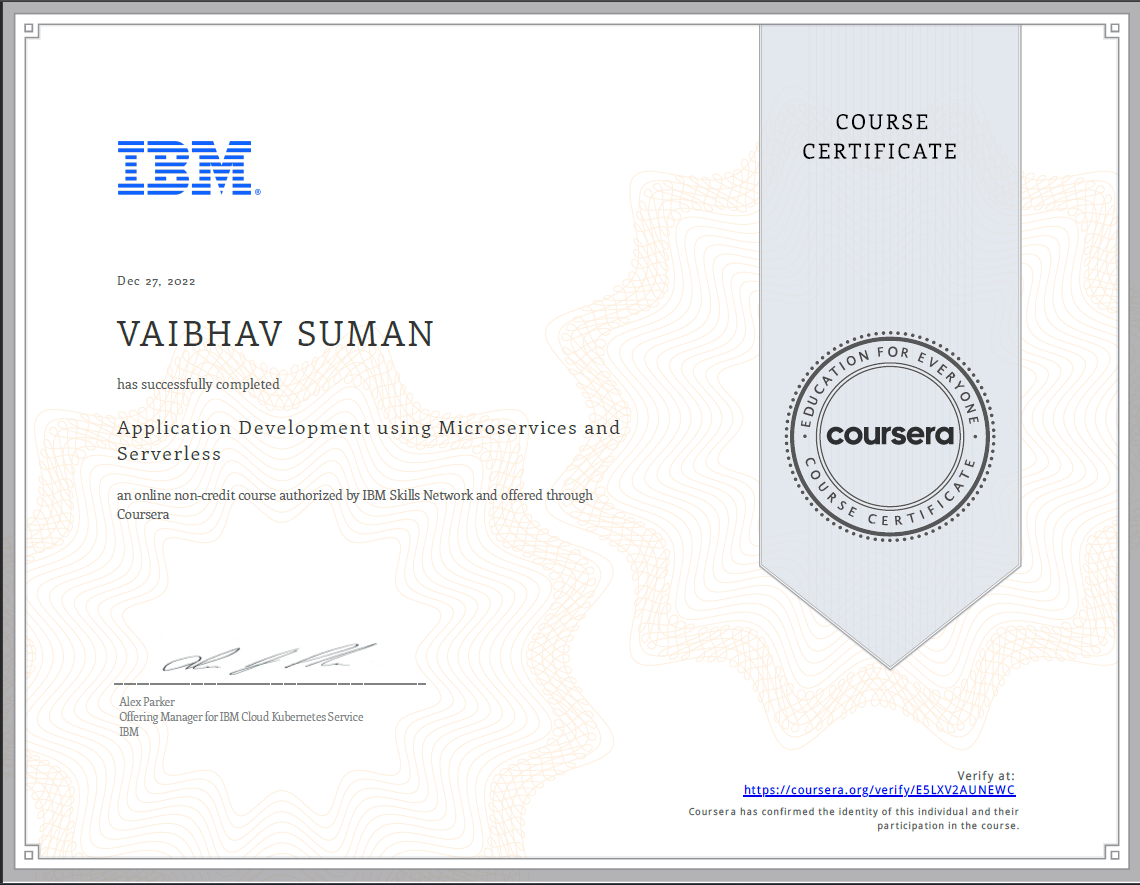 IBM Certificate 2